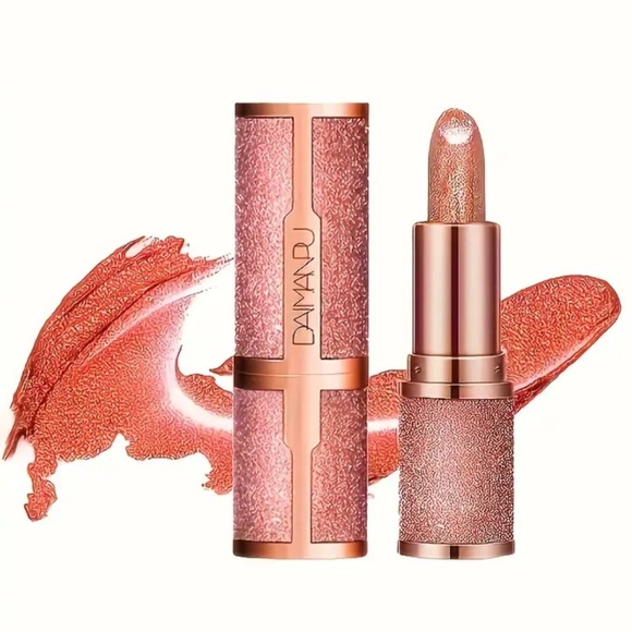 Glitter Sheer Bisque Pink Nourishing Long‎ Lasting Glamorous Lipstick New in Box - Picture 1 of 6